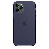 Силіконовий чохол Silicone Case на iPhone 11 Pro - преміальну якість Midnight Blue, фото 4