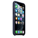 Силіконовий чохол Silicone Case на iPhone 11 Pro - преміальну якість Midnight Blue, фото 6