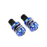 Грузики керма на мотоцикл "пружина" сині, 2 штуки