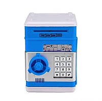 Электронная копилка сейф с кодовым замком на батарейках Синий