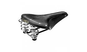 Сідло Brooks B67 Black з шкіряним покриттям та пружинами для комфорту 850 г