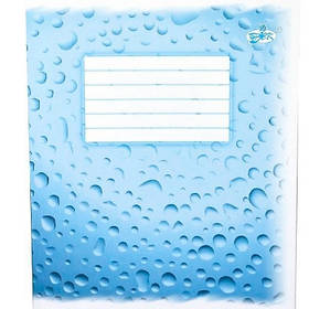 Зошит 12 аркушів, клітинка Фонова ТБ-50 голуб. Бріск Україна