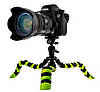 Гнучкий штатив/трипод H30 см для телефона, камери, GoPro Alitek Flexible Black-green + рівень (62080), фото 10