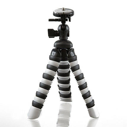 Трипод/Гнучкий штатив h19 см для смартфона, GoPro, камери Alitek Flexible Black/White (62077), фото 2