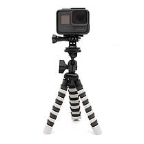 Трипод/Гнучкий штатив h19 см для смартфона, GoPro, камери Alitek Flexible Black/White (62077), фото 2