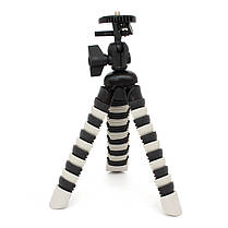 Трипод/Гнучкий штатив h19 см для смартфона, GoPro, камери Alitek Flexible Black/White (62077), фото 2