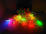 Гірлянда LED фігурна різнобарвна Зірка 3 метри, фото 3