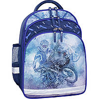 Рюкзак школьный Bagland Mouse ранец ортопедический с мотоциклом 534 портфель для мальчика 0051370