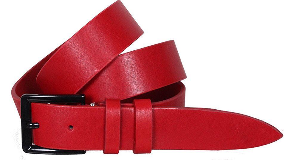 Ремень кожаный Dovhani 3,3 см, фото 1