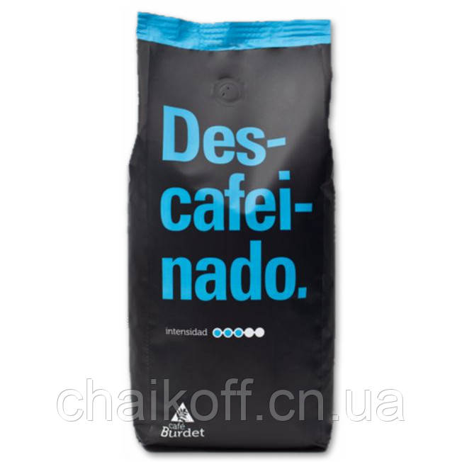 Кава в зернах без кофеїну Cafe Burdet "Descafeinado" 1000 г (Іспанія)