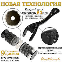 Мезоролер для обличчя — 540 титанових голок 0,5 мм — Дермаролер BlackTouch для мезотерапії — Мезоролер, фото 11