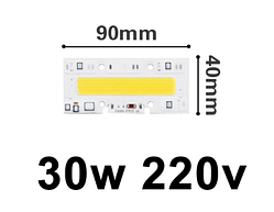№36 COB LEd 30w 220v 90х40 (70х12) мм. Smart IC 30w 6000K Светодиод 30w матрица 30 ватт с драйвером на борту