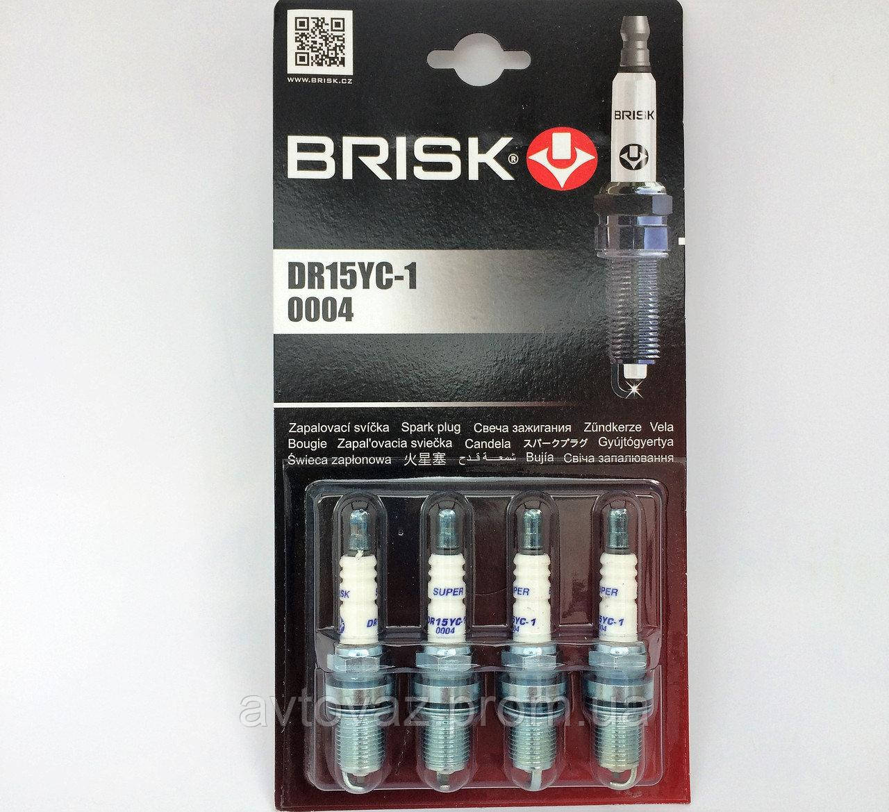 Свічка запалювання 2110, 2112, 2170 Пріора, Калина 16 кл. під газ BRISK SUPER