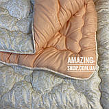 Ковдра Євро на холофайбері "АРДА" Розмір 195*215 см Ковдра наповнювач холофайбер. Стьобана ковдра, фото 4