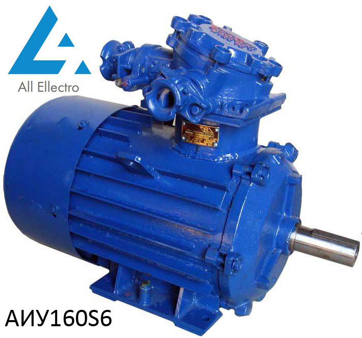 Вибухозахищений електродвигун АИУ160Ѕ6 11 кВт 1000об/хв