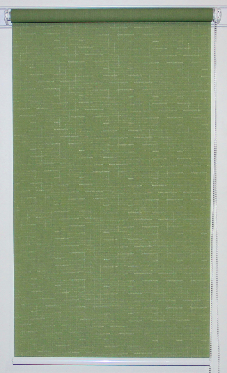 Рулонна штора 725*1500 Льон 2098 Темно-зелений