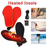 Бездротові устілки з підігрівом і пультом керування 2200 мА Жіночі Розмір 35-40 на акумуляторі, фото 3