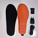 Устілки з Підігрівом і Пультом керування Бездротові 2200 мА REDLINE чоловічі термоустілки на Акумуляторі, фото 2