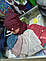 Зимовий набір Шапка снуд хомут ангора на флісі для дівчинки 48 50 52, фото 3