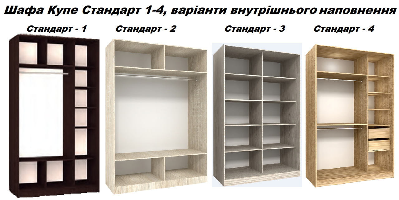 Шкаф-Купе Двухдверный Стандарт-1 ДСП Зебрано темный зеркало, пескоструй 58 (Luxe-Studio TM) - фото 3 - id-p1071302964