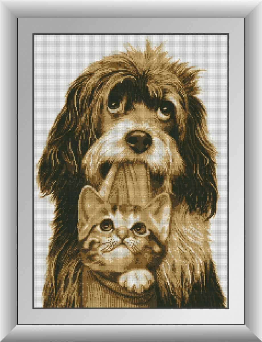 Набір алмазного живопису Вірні друзі Dream Art 30247 (44 x 62 см), фото 1