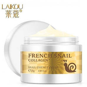 Крем для обличчя Laikou French Snail Collagen, з муцином равлика, 25 g