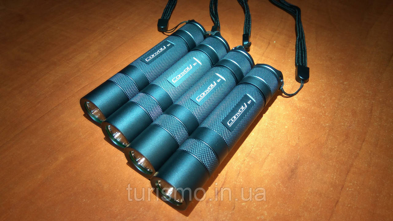 Convoy S2+, CREE XM-L 2 U2-1A, драйвер 7135х8 (2800mA), ліхтар світлодіодний, сірий корпус