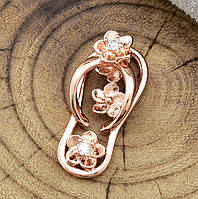 Кулон Xuping для тонкого ланцюжка 1мм, розмір 22*10мм, вага 1,6 г, позолота РВ