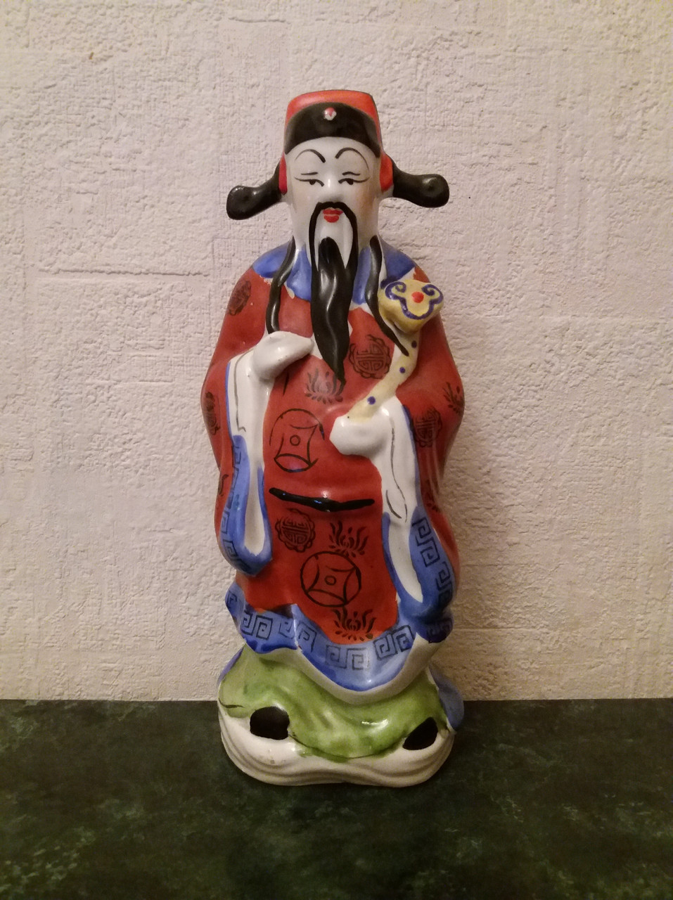 Бог карьеры Лу-син, фарфор Китай 1950-е годы