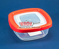 Контейнер 0,4л пищевой 125х125х54мм пластиковый квадратный прозрачный с крышкой Keeper Box Ал-Пластик