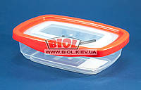 Контейнер 0,5л пищевой 172х122х51мм пластиковый прямоугольный прозрачный с крышкой Keeper Box Ал-Пластик