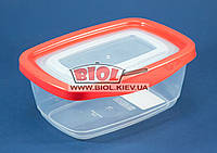 Контейнер 0,8л пищевой 172х122х69мм пластиковый прямоугольный прозрачный с крышкой Keeper Box Ал-Пластик