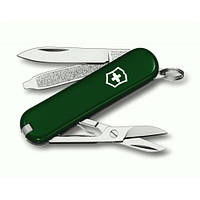 Ніж Вікторінокс Класик брелок 7 предметів 58 мм Victorinox Classic SD зелений