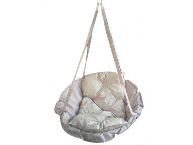 Підвісна дитяча гойдалка Гамак 120 кг 80 см Бежевий, фото 1