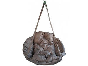 Підвісна дитяча гойдалка Гамак 250 кг 120 см Коричневий