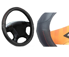 Чохол на кермо шкір.зам XXL (47 см) чорний Elegant 105478