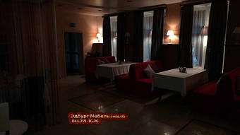 Дизайнерские диваны от Эдбург-мебель для Кафе «Тинатин», Киев, Харьковское шоссе, 53. 
Контакты  +380 (44) 563-98-82 