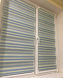 Ролета День-Ніч Ріо блакитний/салатовий, фото 4