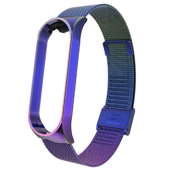 Ремінець Xiaomi Mi Band 4 / 3 Milanese Buckle миланська петля на застібці металевий Хамелеон 2241P