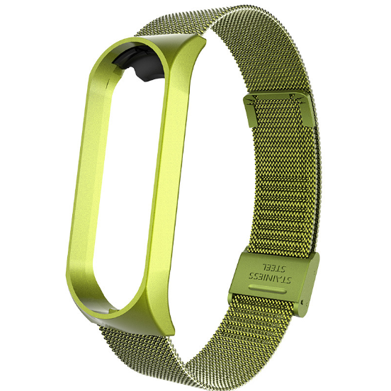 Ремінець Xiaomi Mi Band 4 / 3 Milanese Buckle миланська петля на застібці металевий Зелений 2241P