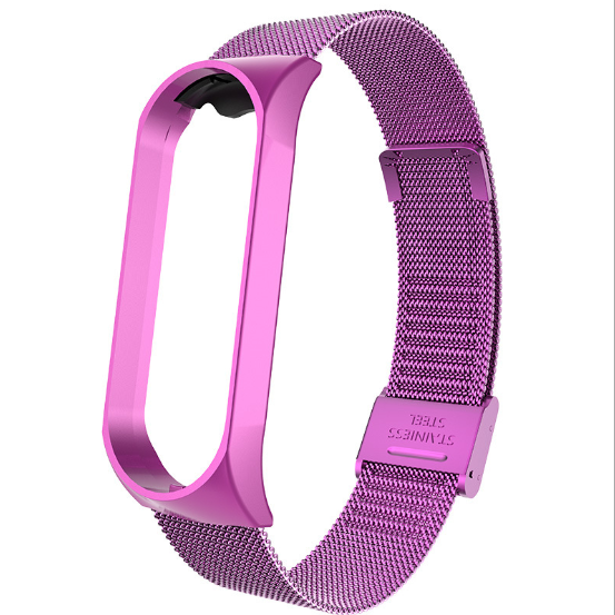 Ремінець Xiaomi Mi Band 4 / 3 Milanese Buckle миланська петля на застібці металевий Фіолетовий 2241P