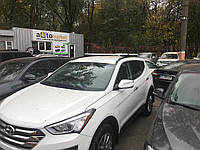 Багажник Hyundai Santa Fe 2012 - 2019, алюминий. Нагрузка 70 кг