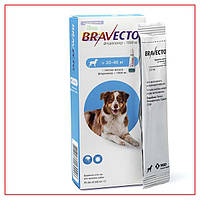 Капли Bravecto 20-40кг Spot-On (Бравекто Спот-Он) от Блох и Клещей для Собак