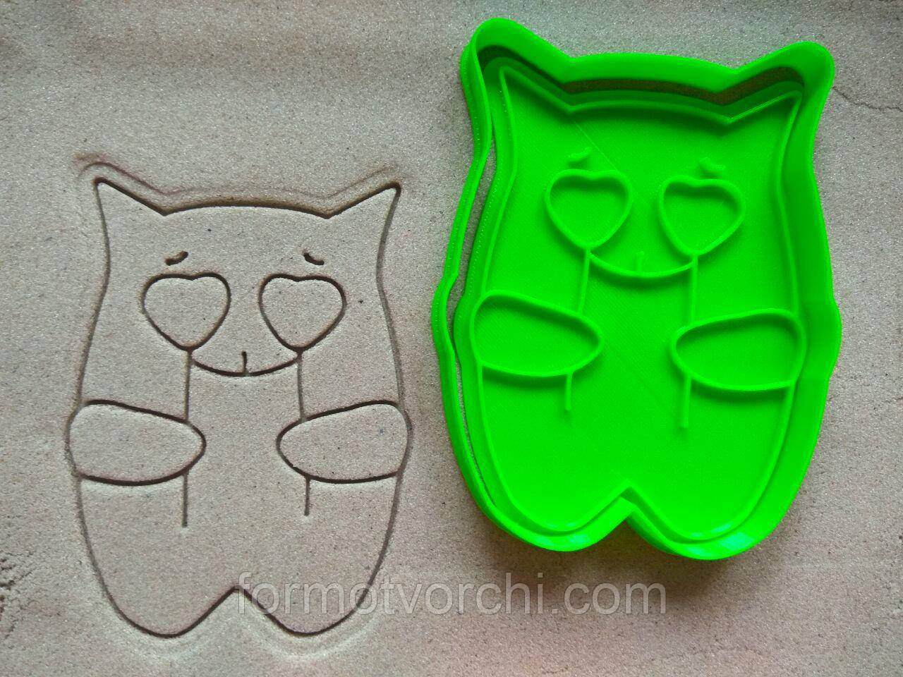 3D-формочки-вирубки для пряників "Котик 3"