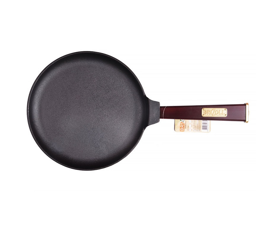 Сковорода млинна 24х1.5 см чавунна Optima Bordo, BRIZOLL, фото 1
