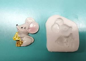 Молд Мишка із сиром, миша новорічний, 2020, символ року
