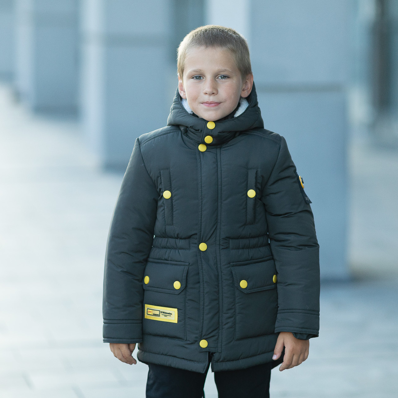 Дитяча зимова куртка "Олежка" для хлопчика на хутряній підстібці