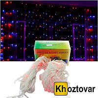 Светодиодная гирлянда Водопад Xmas Rope light | Разноцветная гирлянда штора