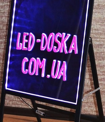 Led-доска, led-панель 60*80см., яркая, с гарантией, надёжная, светодиодная маркерная светящаяся лед доска - фото 9 - id-p62867291