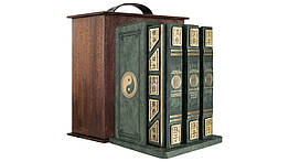 Бібліотека Виногродський Б. "Мистецтво управління світом" в 3 томах у шкіряній палітурці